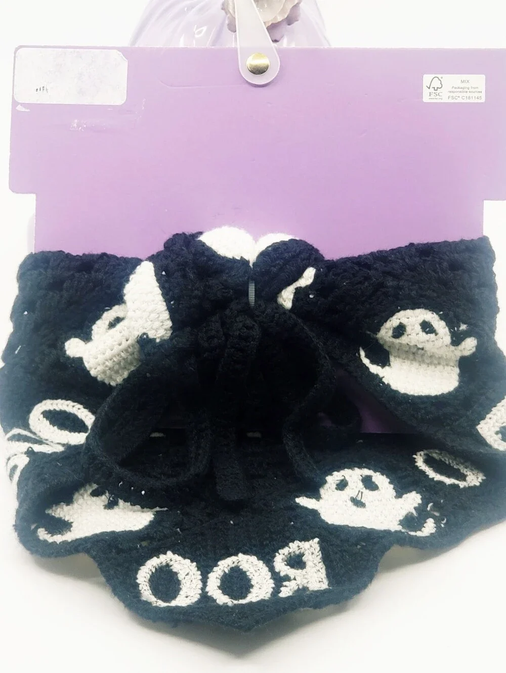 Piper•K Bandana Bib or Neck Crocheted Halloween Festive Accessory